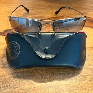 Ray-Ban Black Leather Sunglasses Holder
